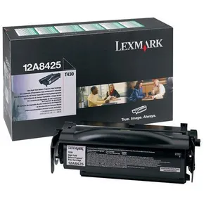 Lexmark Original Toner 12A8425, black, 12000S, Return, Lexmark T430, O